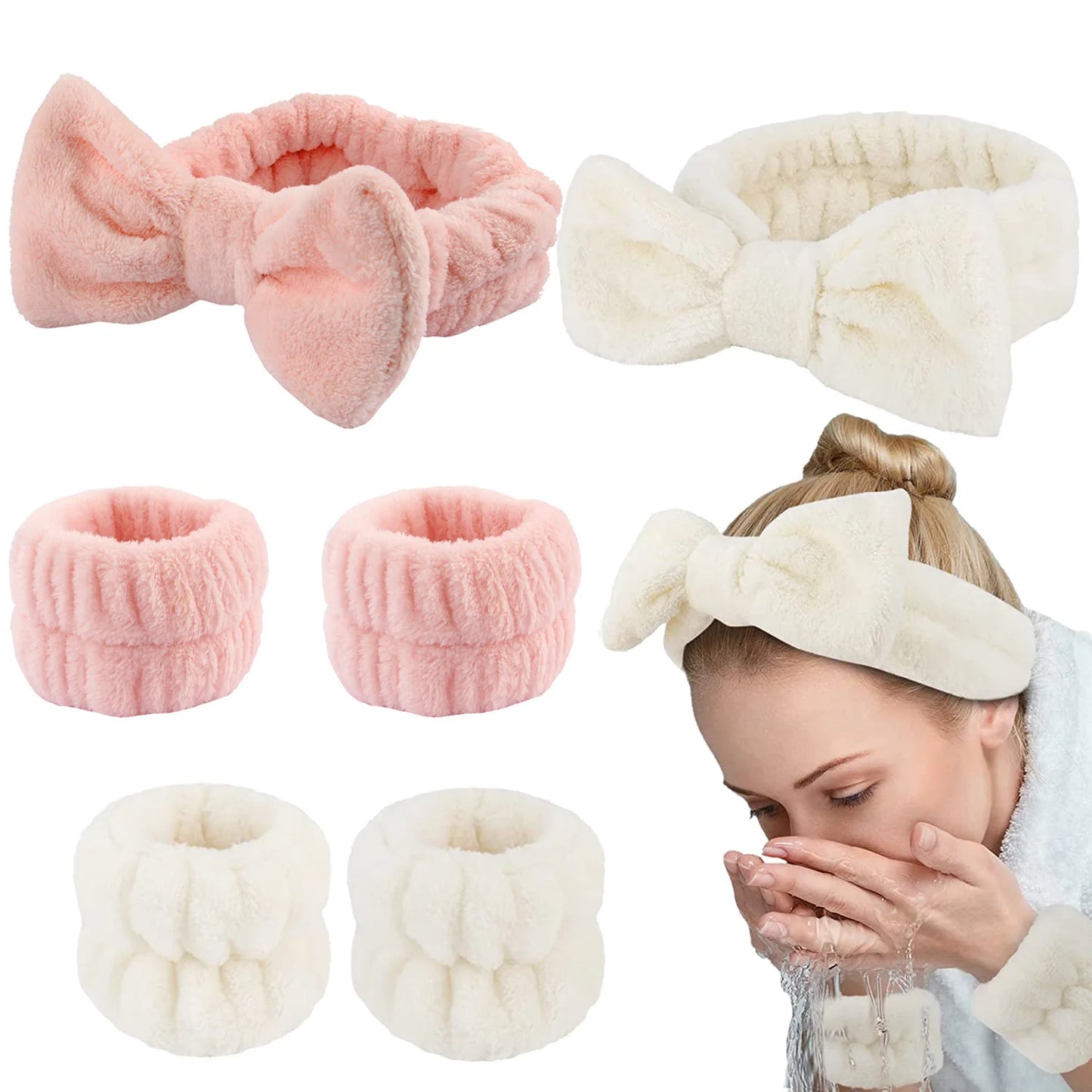 Wash Face Headbands Set