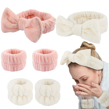 Wash Face Headbands Set
