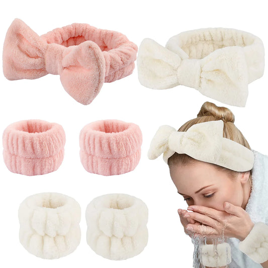 Wash Face Headbands Set